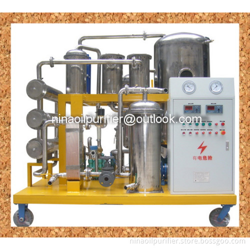 Vacuum used cooking oil recycling filter unit